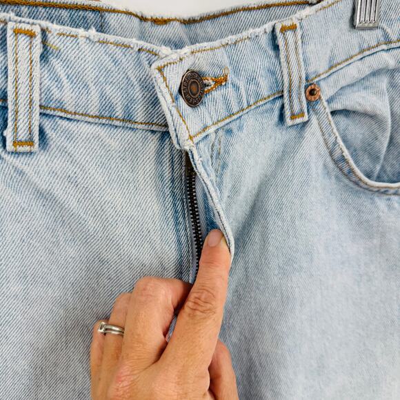 Vintage Levi’s Orange Tab High Rise Straight Leg Jeans 8 Long Light Wash - Picture 6 of 9